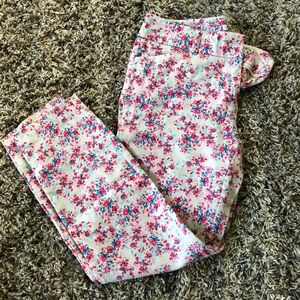 Floral ankle pants